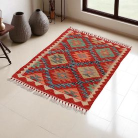 Dywan Kilim Chobi 65x88 ręcznie tkany afgański kilim