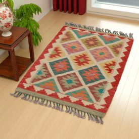   Dywan kilim Chobi 63x89 – ręcznie tkany z wełny w Afganistanie