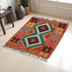 Dywan Kilim Chobi 64x88 ręcznie tkany afgański kilim