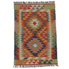 Etniczny Kilim Chobi 124x88 ręcznie tkany dywan kilim