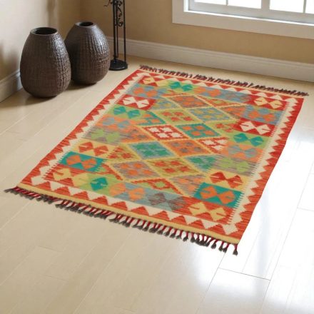 Dywan Kilim Afgański Chobi 120x88 ręcznie tkany etniczny kilim