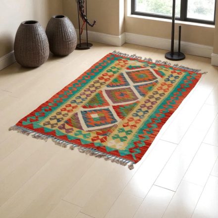 Dywan Kilim Chobi 77x124 ręcznie tkany afgański kilim