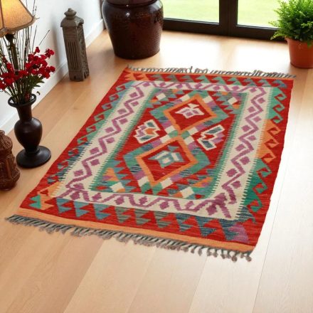 Dywan Kilim Chobi 142x101 ręcznie tkany afgański kilim z wełny