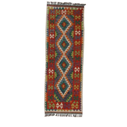 Dywan Kilim Chobi 74x208 ręcznie tkany afgański kilim