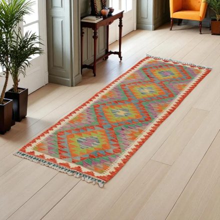 Dywan Kilim Chobi 67x200 ręcznie tkany afgański kilim