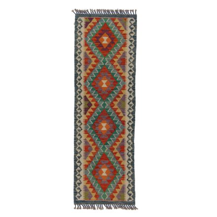 Dywan Kilim Chobi 64x196 ręcznie tkany afgański kilim