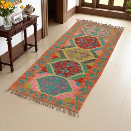 Dywan Kilim Chobi 66x178 ręcznie tkany afgański kilim