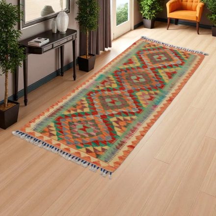 Dywan Kilim Chobi 64x189 ręcznie tkany afgański kilim