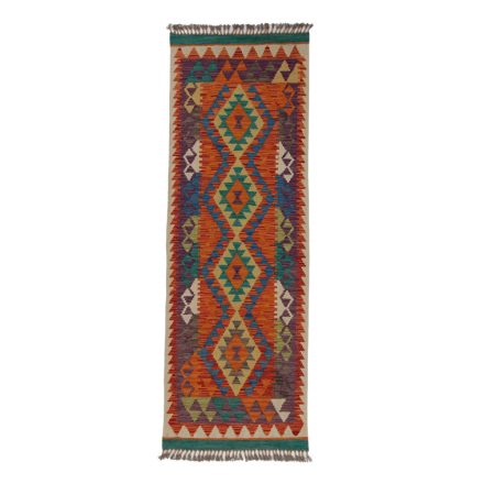 Dywan Kilim Chobi 67x194 ręcznie tkany afgański kilim