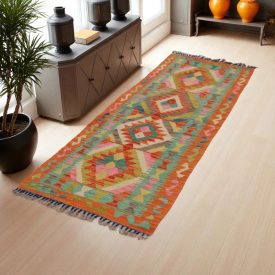 Dywan Kilim Chobi 76x206 ręcznie tkany afgański kilim