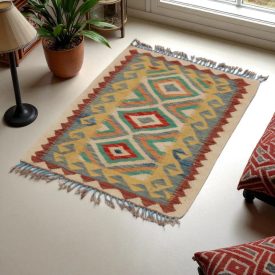   Dywan kilim Chobi 60x90 – ręcznie tkany z wełny w Afganistanie