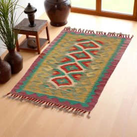   Dywan kilim Chobi 94x58 – ręcznie tkany z wełny w Afganistanie