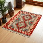 Dywan kilim Chobi 88x67 – ręcznie tkany z wełny w Afganistanie