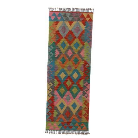 Dywan Kilim Chobi 64x174 ręcznie tkany afgański kilim