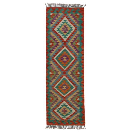 Dywan Kilim Chobi 63x192 ręcznie tkany afgański kilim