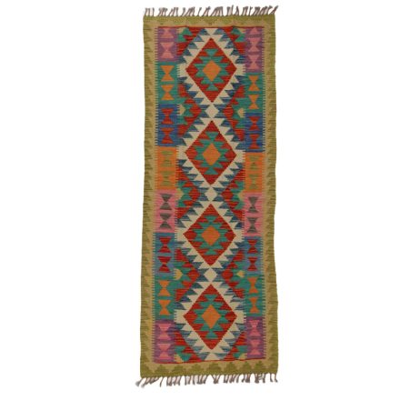 Dywan Kilim Chobi 75x199 ręcznie tkany afgański kilim