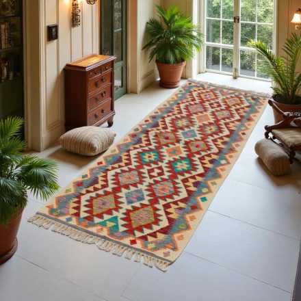 Dywan Kilim Chobi 66x194 ręcznie tkany afgański kilim