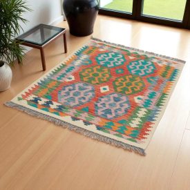   Dywan kilim Chobi 154x104 – ręcznie tkany z wełny w Afganistanie