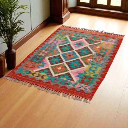 Dywan Kilim Chobi 125x87 ręcznie tkany afgański kilim z wełny