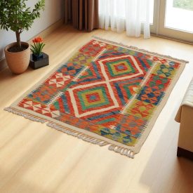 Ręcznie tkany Dywan Kilim Chobi 117x83 etniczny kilim