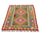 Dywan Kilim Chobi 122x83 ręcznie tkany afgański kilim
