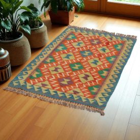 Dywan Kilim Chobi 125x78 ręcznie tkany afgański kilim
