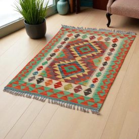 Dywan Kilim Chobi 125x84 ręcznie tkany afgański kilim