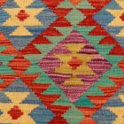 Etniczny Kilim Chobi 147x101 ręcznie tkany dywan kilim