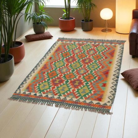 Kilim Afgański Chobi 150x98 – ręcznie tkany na płasko
