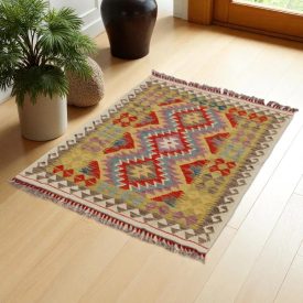 Dywan Kilim Chobi 87x122 ręcznie tkany afgański kilim