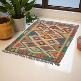 Dywan Kilim Chobi 119x89 ręcznie tkany afgański kilim