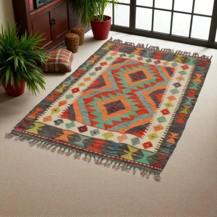 Dywan Kilim Chobi 129x89 ręcznie tkany afgański kilim