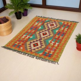 Dywan Kilim Chobi 118x88 ręcznie tkany afgański kilim