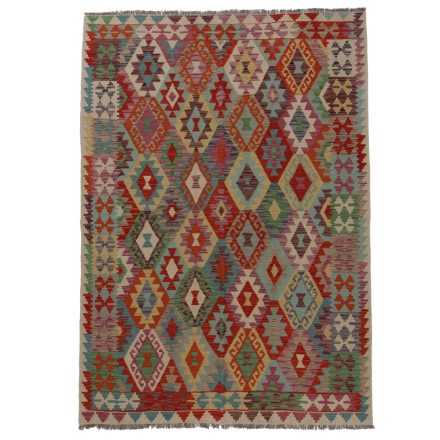 Dywan Kilim Chobi 253x179 ręcznie tkany afgański kilim