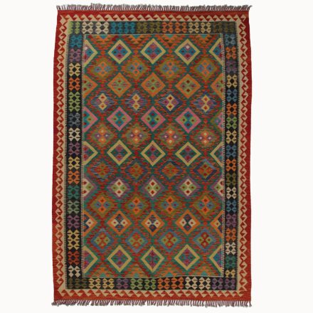 Dywan Kilim Chobi 204x298 ręcznie tkany afgański kilim