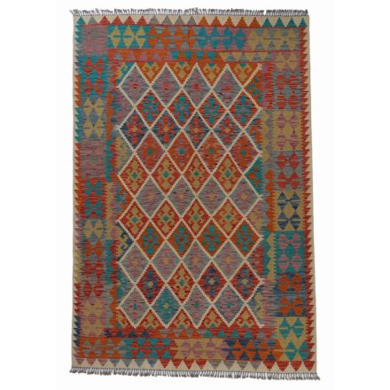 Dywan Kilim Chobi 201x294 ręcznie tkany afgański kilim