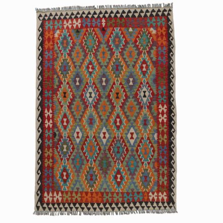 Dywan Kilim Chobi 205x298 ręcznie tkany afgański kilim