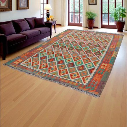 Dywan Kilim Chobi 209x303 ręcznie tkany afgański kilim