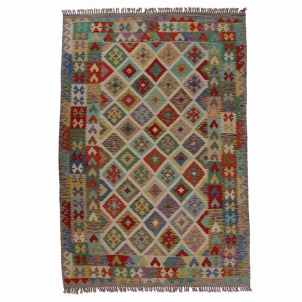 Dywan Kilim Chobi 203x295 ręcznie tkany afgański kilim