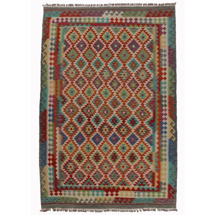 Dywan Kilim Chobi 202x293 ręcznie tkany afgański kilim