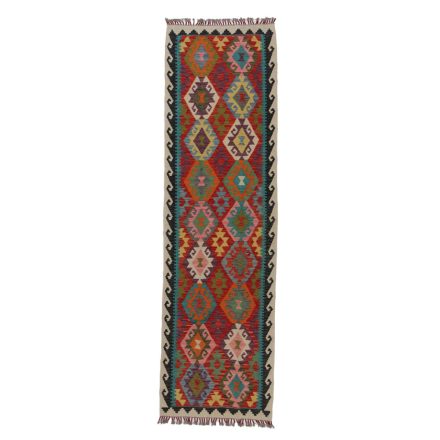 Dywan Kilim Chobi 84x288 ręcznie tkany afgański kilim