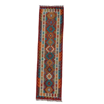Dywan Kilim Chobi 80x295 ręcznie tkany afgański kilim