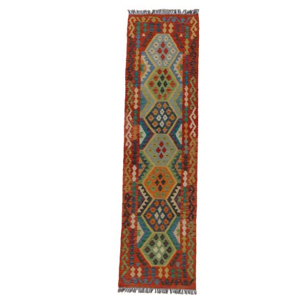 Dywan Kilim Chobi 82x299 ręcznie tkany afgański kilim