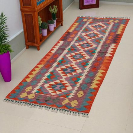 Dywan Kilim Chobi 73x193 ręcznie tkany afgański kilim