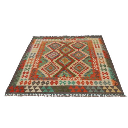 Dywan Kilim Chobi 196x156 ręcznie tkany afgański kilim