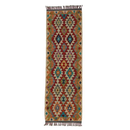 Dywan Kilim Chobi 65x198 ręcznie tkany afgański kilim