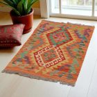 Etniczny dywan kilim Chobi 95x64 – ręcznie tkany z wełny w Afganistanie