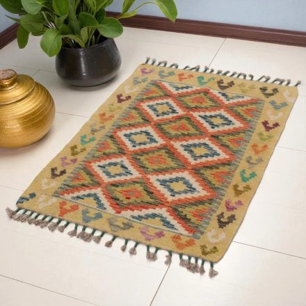 Dywan Kilim Chobi 93x62 ręcznie tkany afgański kilim
