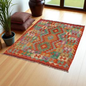   Dywan kilim Chobi 149x105 – ręcznie tkany z wełny w Afganistanie