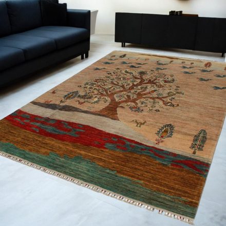 Dywan orientalny Afshar naqsha 200x299 ręcznie wiązany dywan afgański